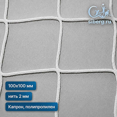 Заградительная сетка для детских площадок 100х100 2 белый (Капрон, Полипропилен)